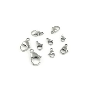 Cierre de Langosta de Acero Inoxidable 304 316 con Acabado Espejo en Forma de Lágrima para Fabricación de Joyería, Collares y Pulseras - Product Image 3