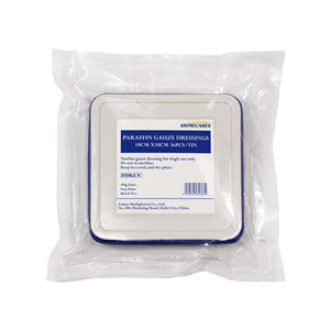 Pansement médical pour soins des plaies gaze de paraffine de <span class=keywords><strong>vaseline</strong></span> 100% coton stérilisé à l'oxyde d'éthylène certifié CE pour une utilisation à l'hôpital 10*10cm - Product Image 3