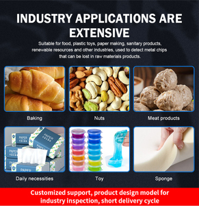 Yüksek hassasiyetli endüstriyel <span class=keywords><strong>Metal</strong></span> dedektörü bant konveyör Ham çorba şeker için yüksek doğruluk algılama gıda için kendi kendine öğrenme - Product Image 5