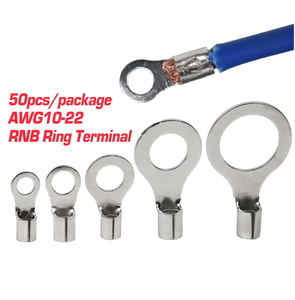 Rnb loạt 22-10 a.w.g. Phạm vi dây 0.5-6mm2 đồng không cách điện Vòng Loại Trần uốn thiết bị đầu cuối cho thiết bị điện - Product Image 2