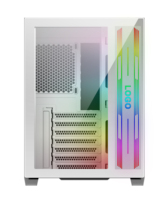Haute qualité Pc OEM mi tour ATX Seaview panneau en verre trempé boîtier d'ordinateur de jeu pour bureau avec LED