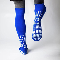Chaussettes de Sport Personnalisées avec Logo, Compression et Adhérence, Mi-Mollet Jacquard Athlétiques, Hautes Antidérapantes pour Football/Soccer