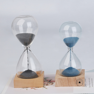 <span class=keywords><strong>Sablier</strong></span> magnétique coloré décoratif personnalisé fait à la main avec base en bois rotative en verre promotionnelle 30 <span class=keywords><strong>secondes</strong></span> - Product Image 6