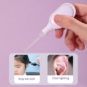 LMLTOP Vente en gros de lampe de poche LED Cuillère à oreille <span class=keywords><strong>Pince</strong></span> à épiler Seringue d'oreille Outil de nettoyage avec étui pour le soin des oreilles SY547 - Product Image 5