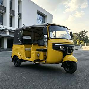 Tuk-tuk <span class=keywords><strong>Taxi</strong></span> Giallo Resistente per il Commercio Transfrontaliero con Batterie a Lunga Durata e Ampio Spazio Interno - Product Image 5