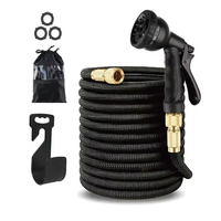 Vente chaude 50FT 100FT tuyau d'arrosage flexible tuyau d'arrosage extensible ensemble de tuyaux d'arrosage