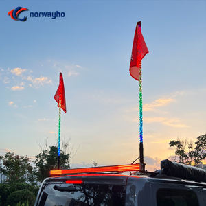 App & uzaktan kumanda ile 2 paket kırbaç işık Spiral RGB SXS işıklı anten LED SXS için SXS UTV ATV RZR - Product Image 4