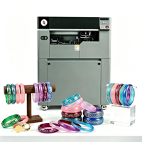 Machine d'impression UV à jet d'encre pour surfaces courbes avec tête d'impression Epson I1600 pour bracelets en plastique, verre et produits cylindriques