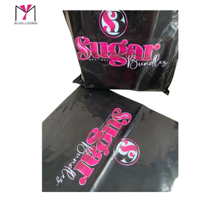 Sacs postaux en polyéthylène HDPE verts avec logo personnalisé, sacs en plastique noir de nouveau type imprimés sur mesure avec fermeture éclair - Product Image 6