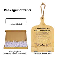 Nouveau Style livre de recettes support en bois cadeau de retraite support de livre de cuisine femmes idées cadeaux support de livre de cuisine cadeaux de Relaxation pour les femmes