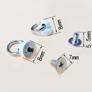 Clavos huecos, remaches, clavos de cabeza, clavos pasantes, hebillas de anillo metálico de 8mm, 7mm, 5.5mm para bolsos, sombreros, mochilas, decorativos - Product Image 1