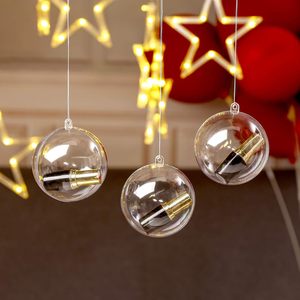 Bolas de <span class=keywords><strong>plástico</strong></span> transparentes al por mayor 5, 6, 7, 8, 9, 10, 20, <span class=keywords><strong>30</strong></span>, 40 <span class=keywords><strong>cm</strong></span> para decoración colgante de árbol de Navidad muebles huecos - Product Image 2
