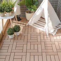 Dalles de terrasse en WPC durables et écologiques, dalles de revêtement extérieur en composite bois-plastique résistantes aux intempéries