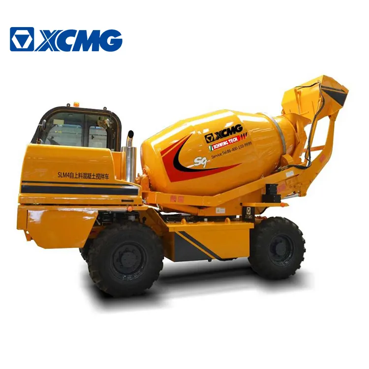 XCMG SLM4 mini self loading concrete mixer truck for sale