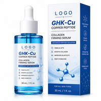 Sérum Visage au Peptide de Cuivre GHK-Cu à Marque Blanche avec Acide Hyaluronique, Collagène, Effet Raffermissant et Réparateur, Vente en Gros OEM
