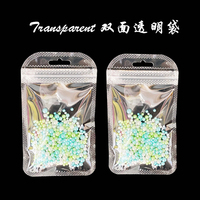 Petit sac à fermeture éclair de 7*12 cm pour accessoires, sac transparent, emballage, pochette refermable, sacs à fermeture éclair transparents