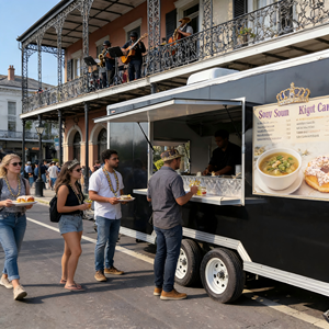 Remorque alimentaire mobile entièrement équipée Hamburgers Hot-dogs Remorque alimentaire avec évier Barbecue - Product Image 3