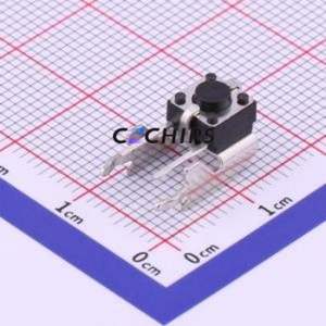 TS-1093B-A2B3-D2 Tactile Switch Through hole Component THT Switch Single Pole Single Throw Round Button 2.5N Right Angle Insert - Product Image 1