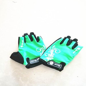 Bicycle <b>Gloves</b> Half Finger Blue Nylon Breathable Cycling <b>Gloves</b> For Adults Unisex - Product Image 5