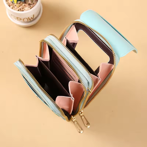 Portefeuille en cuir pour femme avec étui de téléphone, sac à bandoulière à chaîne et pochette pour téléphone portable à écran tactile pour <span class=keywords><strong>iPhone</strong></span> 16 - Product Image 4