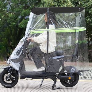 Tettuccio Parasole per Veicolo Elettrico e Moto a Pedali, Copertura Antipioggia, Antivento e Anti-UV per Veicoli a Batteria - Product Image 6