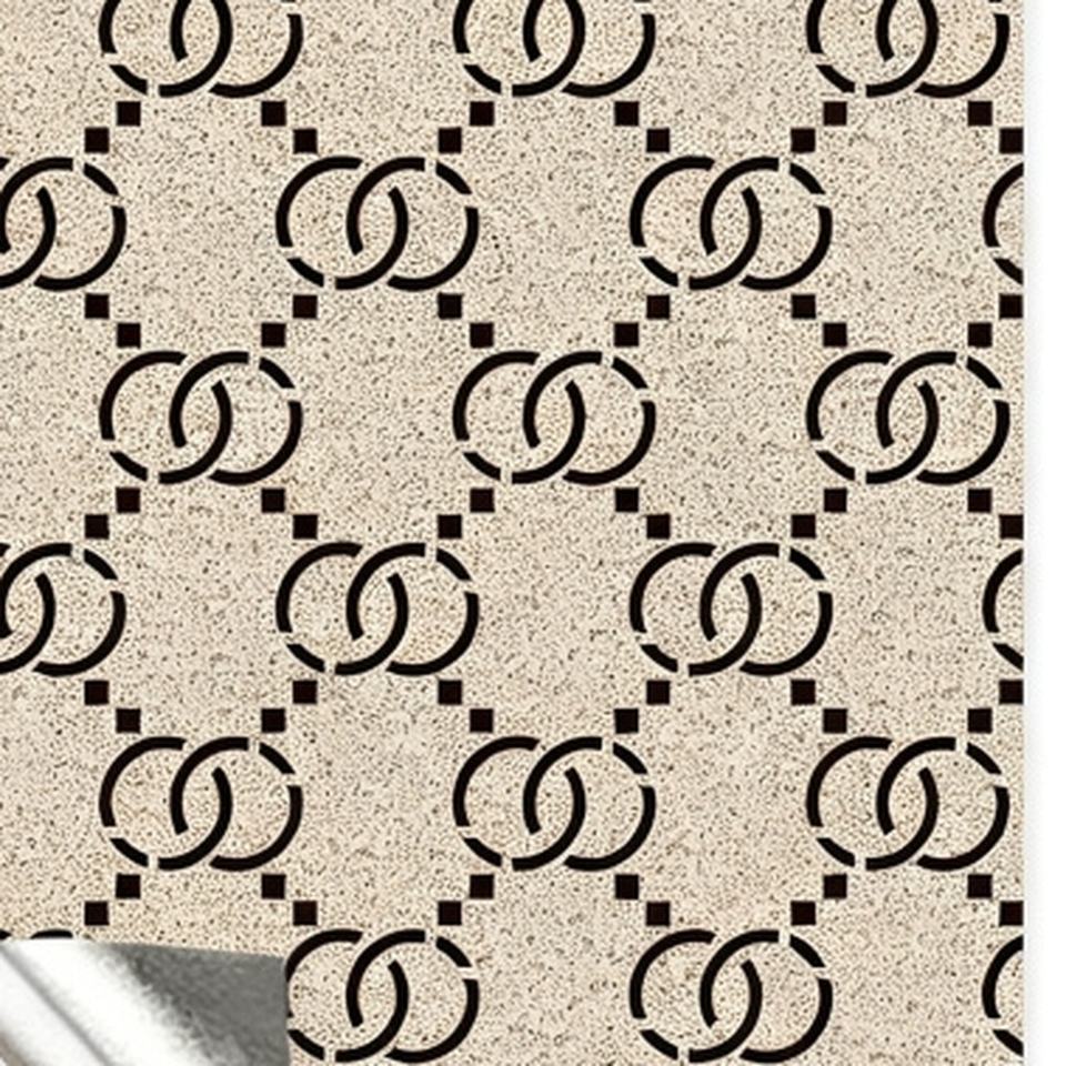 Retro Wallpaper with Small Floral Patterns, Cream Style Wallpaper, Self ...