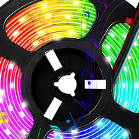 Bande lumineuse LED intelligente Joystar 5M RGB IP65 USB à intensité variable avec télécommande, 16 couleurs, éclairage décoratif pour la maison, l'hôtel, le bar