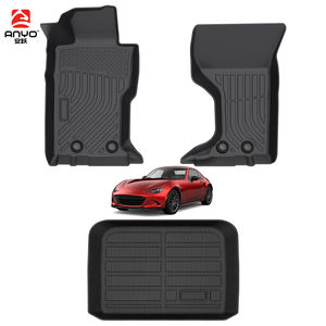 Alfombrillas Termoformadas Originales TPE para el Interior del Automóvil, Alfombrilla para <span class=keywords><strong>Maletero</strong></span>, Alfombrillas 3D de Plástico para <span class=keywords><strong>Mazda</strong></span> <span class=keywords><strong>MX</strong></span>-5 ND Miata 2016-2025 - Product Image 1