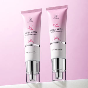 Vegan SPF50 PA + + + 50g/1.76oz geniş spektrumlu nemlendirici güneş kremi UVA UVB koruma parlatıcı nemlendirici tüm cilt tipleri - Product Image 1