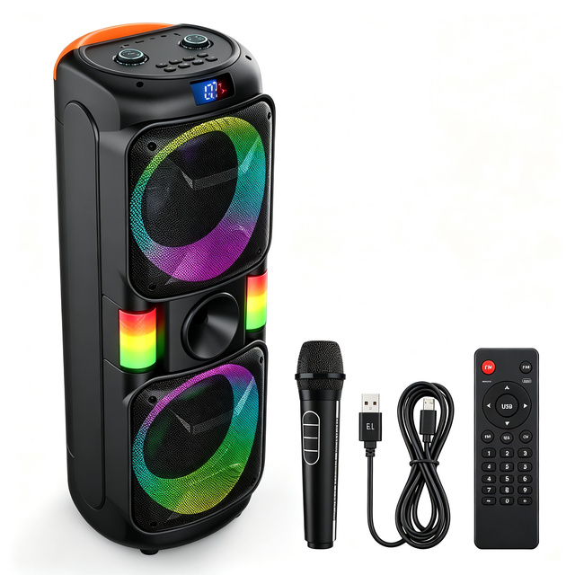2024 New ABS8202 Mini Portable for 5.1 Waterproof Smart Speaker TF Card U Disk Playing Home Sound Box Wholesale