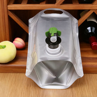 Prix d'usine, sachet liquide de qualité alimentaire, 3L 5L 10L 20L, sachet en aluminium, en stock pour l'emballage du vin, du jus, du café, thermoscellage