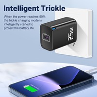 Chargeur rapide PD 25W USB Type-C, adaptateur d'alimentation QC3.0 pour téléphones mobiles et écouteurs - Prise universelle EU/US/UK, câble rétractable