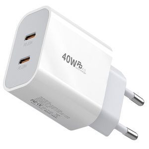 Nhà Máy Bán buôn 40 Wát 2 USB C tường sạc với PD sạc nhanh AU EU Anh Mỹ sạc cho điện thoại thông minh - Product Image 3