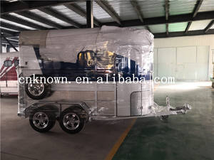 Remorques de transport professionnelles à chargement direct, standard australien, en fibre de verre, pour 2 chevaux, pour le voyage - Product Image 2