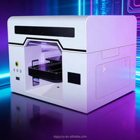 Printer UV Otomatis Penuh QY A3 DTF Baru dengan Kepala Cetak DX7, Penentuan Posisi Visual, Multiwarna 30x40CM 220V/110V, Garansi 1 Tahun