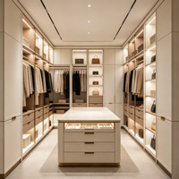 Armoire-penderie autoportante en bois écologique avec étagères réglables et portes en MDF pour la maison