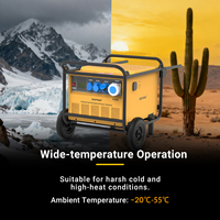 Station d'alimentation portable industrielle haute puissance 8000W, module de batterie au lithium pour outils électriques, chantiers de construction