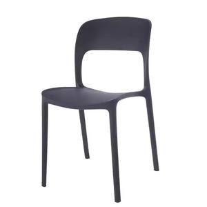 Chaises de salle à manger modernes empilables et réglables en plastique PP, couleurs unies, pour la maison et les restaurants, utilisation en extérieur - Product Image 1