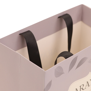 Tùy chỉnh nhãn hiệu riêng logo sang trọng món quà ưa thích mua sắm cá nhân kinh doanh túi giấy với Ribbon xử lý - Product Image 5