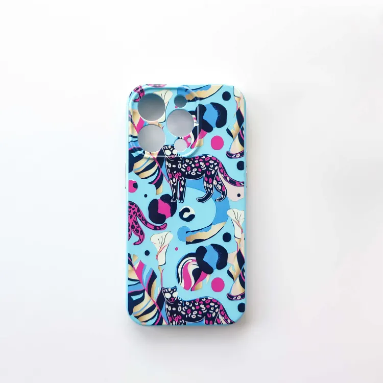 Wholesales Fashion Style 2.5mm TPU and PC varnish TPU printing Colorful Phone Case For iPhone 11 12 13 14 15 and Android