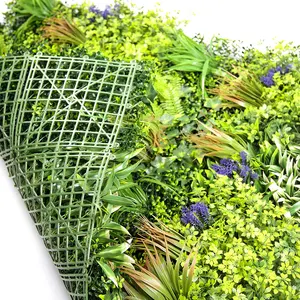 ZC 하이 퀄리티 사용자 정의 3d 인공 정글 벽 식물 패널 수직 정원 녹색