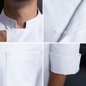 Uniformes de Cocina para Hombres, Camisas de Trabajo para Restaurante, Ropa de Chef, Uniformes para Restaurante y Bar, Chaqueta de Chef - Product Image 2