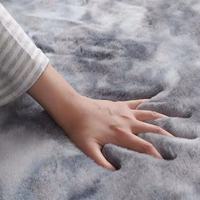 Tapis en fausse fourrure de lapin, lavable, Ultra doux, pour chambre à coucher, salon