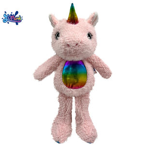 JOPARK Peluche <span class=keywords><strong>raton</strong></span> <span class=keywords><strong>laveur</strong></span> à oreilles arc-en-ciel scintillantes Peluche <span class=keywords><strong>de</strong></span> <span class=keywords><strong>famille</strong></span> Peluches animaux brillantes Peluche pour enfant Cadeau avec longue queue colorée - Product Image 3