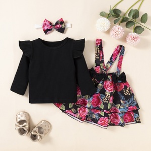 Set per Bambina con Design Floreale, <span class=keywords><strong>Abbigliamento</strong></span> all'Ingrosso per Neonata da <span class=keywords><strong>3</strong></span> a 24 <span class=keywords><strong>Mesi</strong></span>, Completo Vestito - Product Image 3