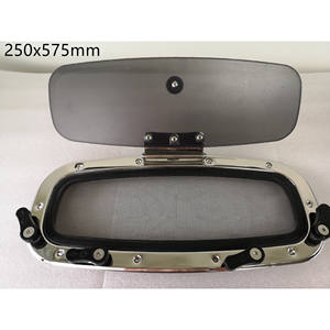 Hublot rectangulaire en acier inoxydable 316L pour yacht, bateau, camping-car - Quincaillerie marine - Product Image 2