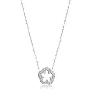 Collier avec pendentif à breloque en argent avec pierre de zircon transparent au design élégant Vente en gros de bijoux turcs en argent sterling 925 - Product Image 2