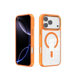 Funda Magnética para Teléfono con Sensación de Piel, Transparente, Antiamarillamiento, Antigolpes, Protectora para <span class=keywords><strong>iPhone</strong></span> 18 Pro / 18 Pro Max - Product Image 1