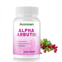 Complément de Soins Cutanés OEM Halal Alpha-arbutine 3 Plus L-glutathion Collagène Peptides – Comprimés Blanchissants à l'Alpha-arbutine Pure