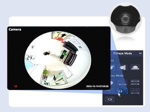กล้องวงจรปิด <span class=keywords><strong>IP</strong></span> แบบ POE เลนส์ฟิชอายมุมมองพาโนรามา360° ความละเอียด8MP 4K พร้อมเทคโนโลยี CMOS อินฟราเรดระบบ AI และการวิเคราะห์ VCA ตรวจจับการเคลื่อนไหวใบหน้าบุคคลและยานพาหนะ - Product Image 5